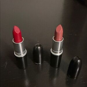 MAC Lipstick Duo in Velvet Teddy  & Ruby Woo